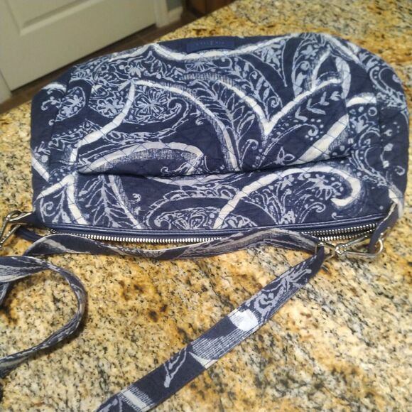 Vera Bradley Iconic Signature Indio Pattern Little Crossbody Hipster Bag - Picture 8 of 16